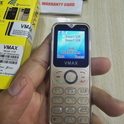 Vmax V18 Mini Card Phone Gold Dual Sim Warranty