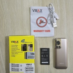 Vmax V18 Mini Card Phone Gold Dual Sim Warranty