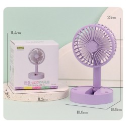 DianDi DD-5582 Rechargeable Mini Fold Fan Small Cooling Handy Hand-Held Fans