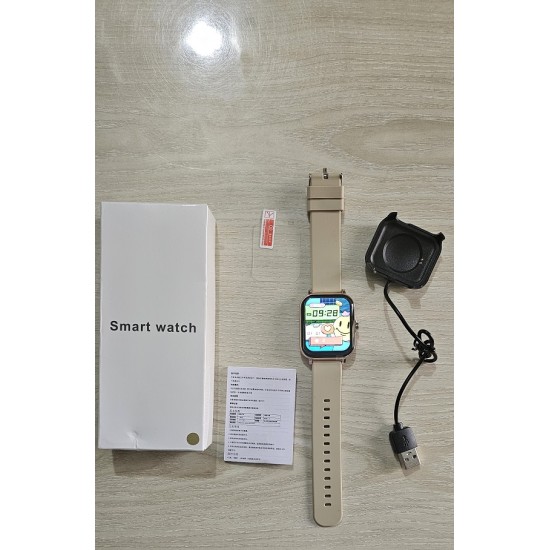 GT20 Smart Watch Bluetooth Calling Touch Display - Gold