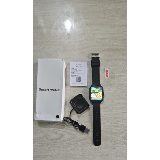 GT20 Smart Watch Bluetooth Calling Touch Display - Black