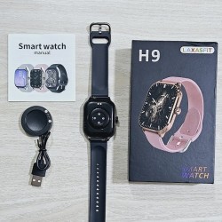 H9 Smartwatch Bluetooth Calling Touch Display Black