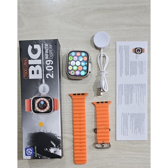 T900 Ultra Smart Watch Bluetooth Calling Option Watch 8 - Orange