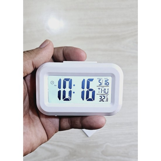 Digital Alarm Clock Backlight Calendar Temperature Table Clocks