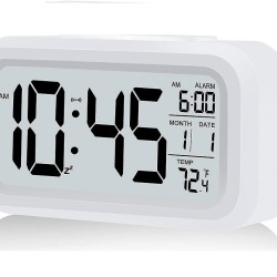 Digital Alarm Clock Backlight Calendar Temperature Table Clocks