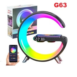 G63 Wireless Bluetooth RGB Speaker Wireless Charger Light APP Control Table Desk Lamp