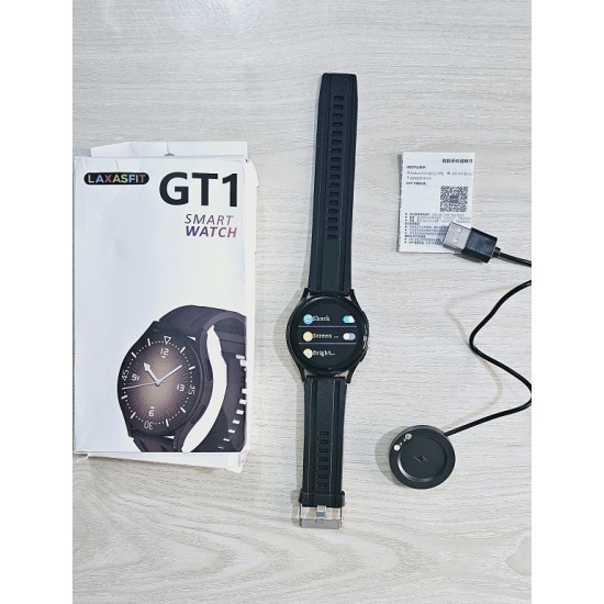 GT1 Smartwatch Bluetooth Call Option Touch Display Black