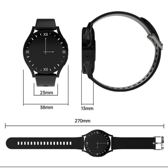 GT1 Smartwatch Bluetooth Call Option Touch Display Black