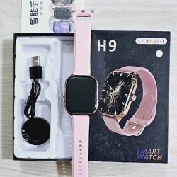 H9 Smartwatch Bluetooth Calling Touch Display - Pink