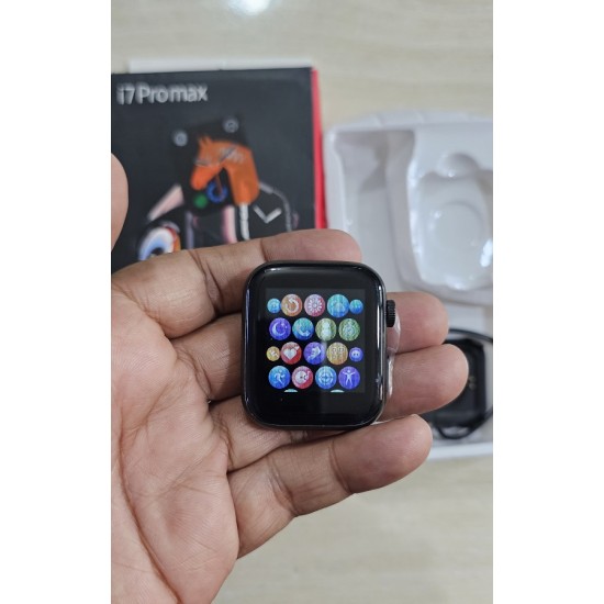 i7 Pro Max Smartwatch 1.54 inch Calling Option Black