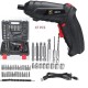 47pc Cordless Electric Screwdriver Rechargeable Lithium Battery Mini Drill