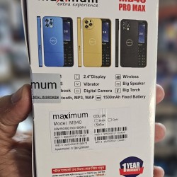 Maximus MB40 Pro Max Four Sim Phone Blue