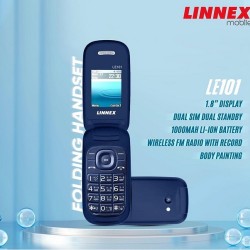 Linnex Le101 Flip Phone Black