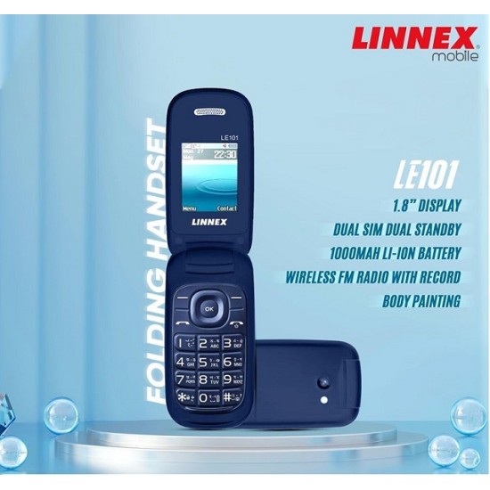 Linnex Le101 Flip Phone Black