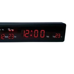 Electric Digital Wall Clock JH808 LED Display Temperature Calendar