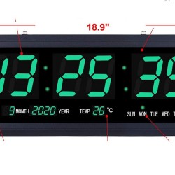 Electric 18.9 inch Digital Wall Clock TT-4800 LED Display 