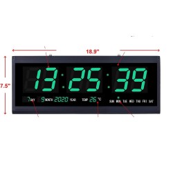 Electric 18.9 inch Digital Wall Clock TT-4800 LED Display 