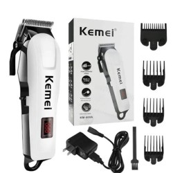 Kemei KM-809A Rechargeable Professional Hair Clipper Trimmer With Display