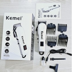 Kemei KM-809A Rechargeable Professional Hair Clipper Trimmer With Display