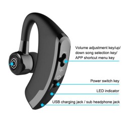 V9 Plus Wireless Bluetooth Earphone with Mic Handsfree Earbuds