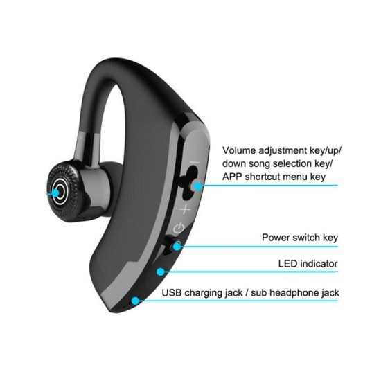 V9 Plus Wireless Bluetooth Earphone with Mic Handsfree Earbuds