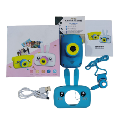 X18 Kids Video Camera For Video And Picture With Silicon Cover - Blue