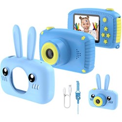 X18 Kids Video Camera For Video And Picture With Silicon Cover - Blue