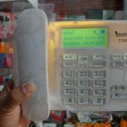 Bontel T1000 Dual Sim Land Phone Auto Call Record With Warranty