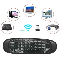 C130 Fly Air Mouse With Keyboard Rechargeable Back Light