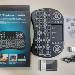 Mini Wireless Keyboard Rechargeable with Touchpad backlit