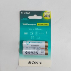 Sony AA 2000mAh Rechargeable Battery -2pc - Original