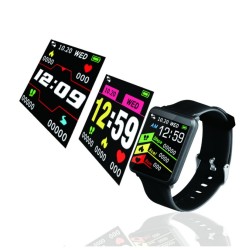 F1 Smart Watch Color Touch Screen Black