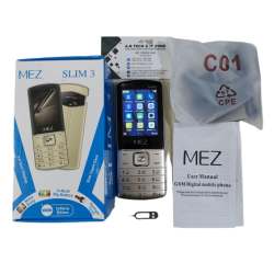 MEZ SLIM 3 Super Slim Metal Phone With Warranty - Gold