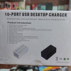 10 Port USB Desktop Charger 60W With indicator  