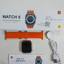 Watch 8 Ultra Smartwatch 1.99 Inch Waterproof Wireless Charging Series 8 - Orange