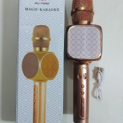 Wster YS69 Bluetooth Karaoke Microphone Rose Gold 