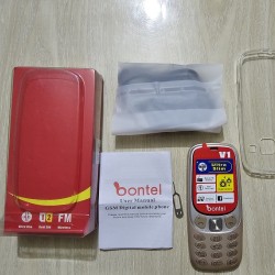 Bontel V1 Ultra Slim Phone With Cover Warranty - Gold