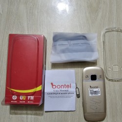 Bontel V1 Ultra Slim Phone With Cover Warranty - Gold