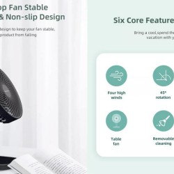 Awei F23 Mini Portable Fan 4 Speeds 4000mAh