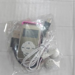 Mini AR22 Mp3 Player With LED Display - Pink