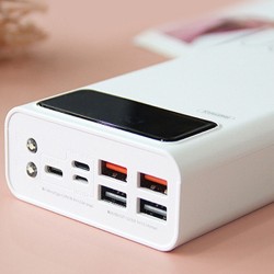 Original Remax RPP-113 Power Bank 40000mAh 4 USB Outputs 3 input With Torch Light