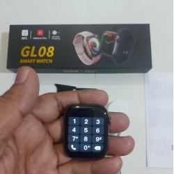 GL08 Smartwatch 1.90 Big Display Calling Option Metal Body Wireless Charger