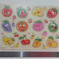 Kids Fruits Matching Puzzle Card Board 