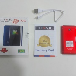 Titanic Rose Card Phone Dual Sim Camera - Red