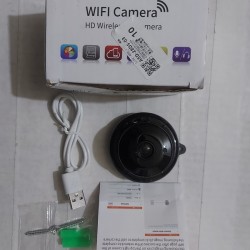 V380 Mini Wifi Video Camera For Live Video - Black