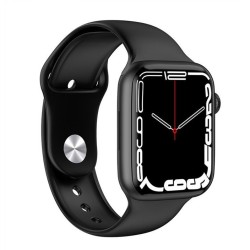 W97 Pro Plus Smartwatch With Apple Logo Calling Watch - Black