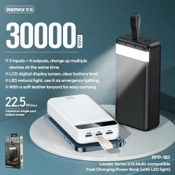 Remax RPP 183 Power Bank 30000mAh Fast Charging 22.5W