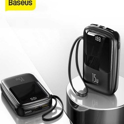 Baseus Qpow 15W Power Bank 10000mAh With Type-C Cable