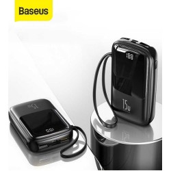 Baseus Qpow 15W Power Bank 10000mAh With Lighting Cable 3A