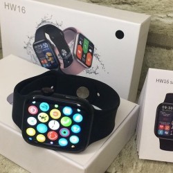 HW16 Smart watch Bluetooth Calling Fitness Tracker - Black